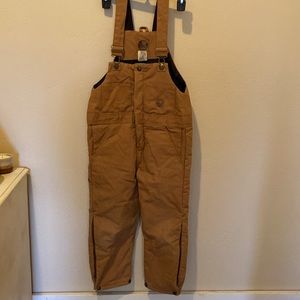 Kids Berne softstone insulated bibs overalls. Size small (6-8)